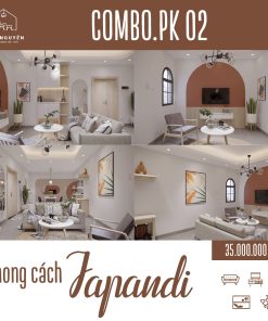 Combo Phòng Khách Phong Cách Japandi | CBPK - 02