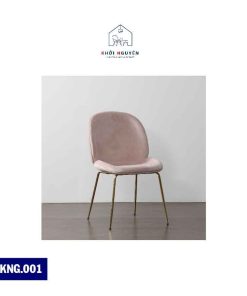 Ghế Ăn Bọc Nệm Vải Nhung Chân Mạ Vàng Sang Trọng | KNG.001