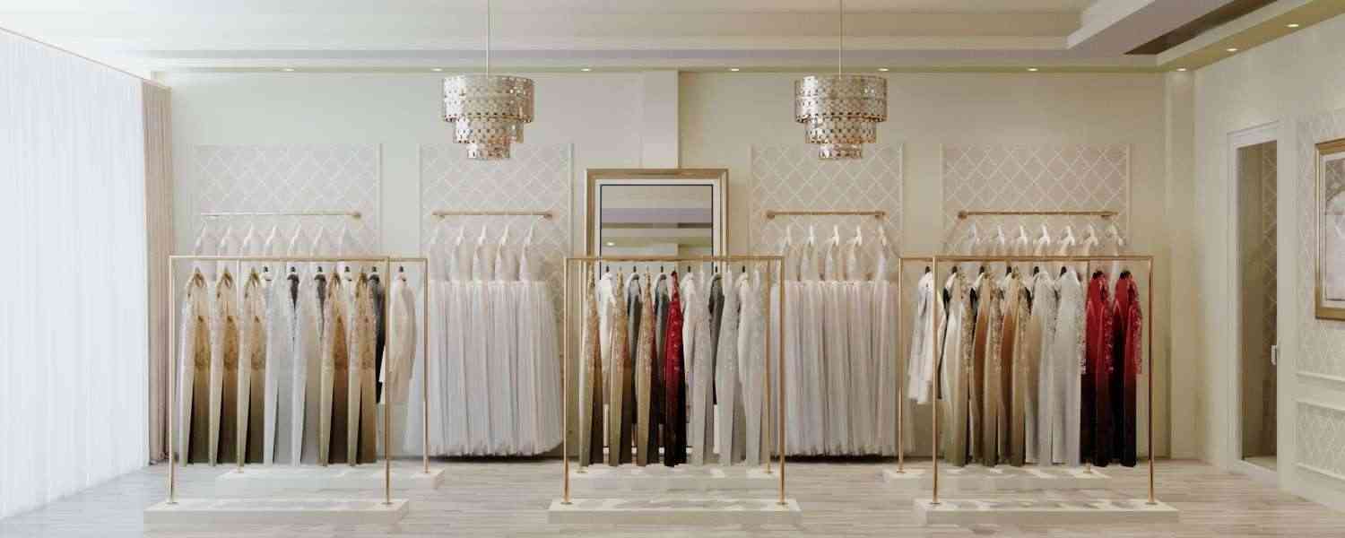 Chiêm Ngưỡng Thiết Kế Nội Thất Showroom Áo Cưới Tiffany Đẹp Sang Trọng