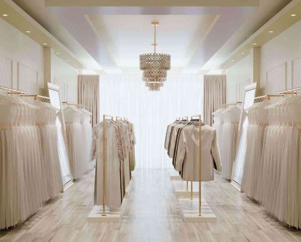 Chiêm Ngưỡng Thiết Kế Nội Thất Showroom Áo Cưới Tiffany Đẹp Sang Trọng