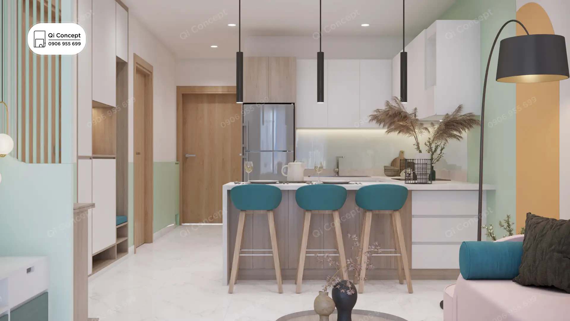 Luồng Gió Mới Từ Phong Cách Nội Thất Color Block