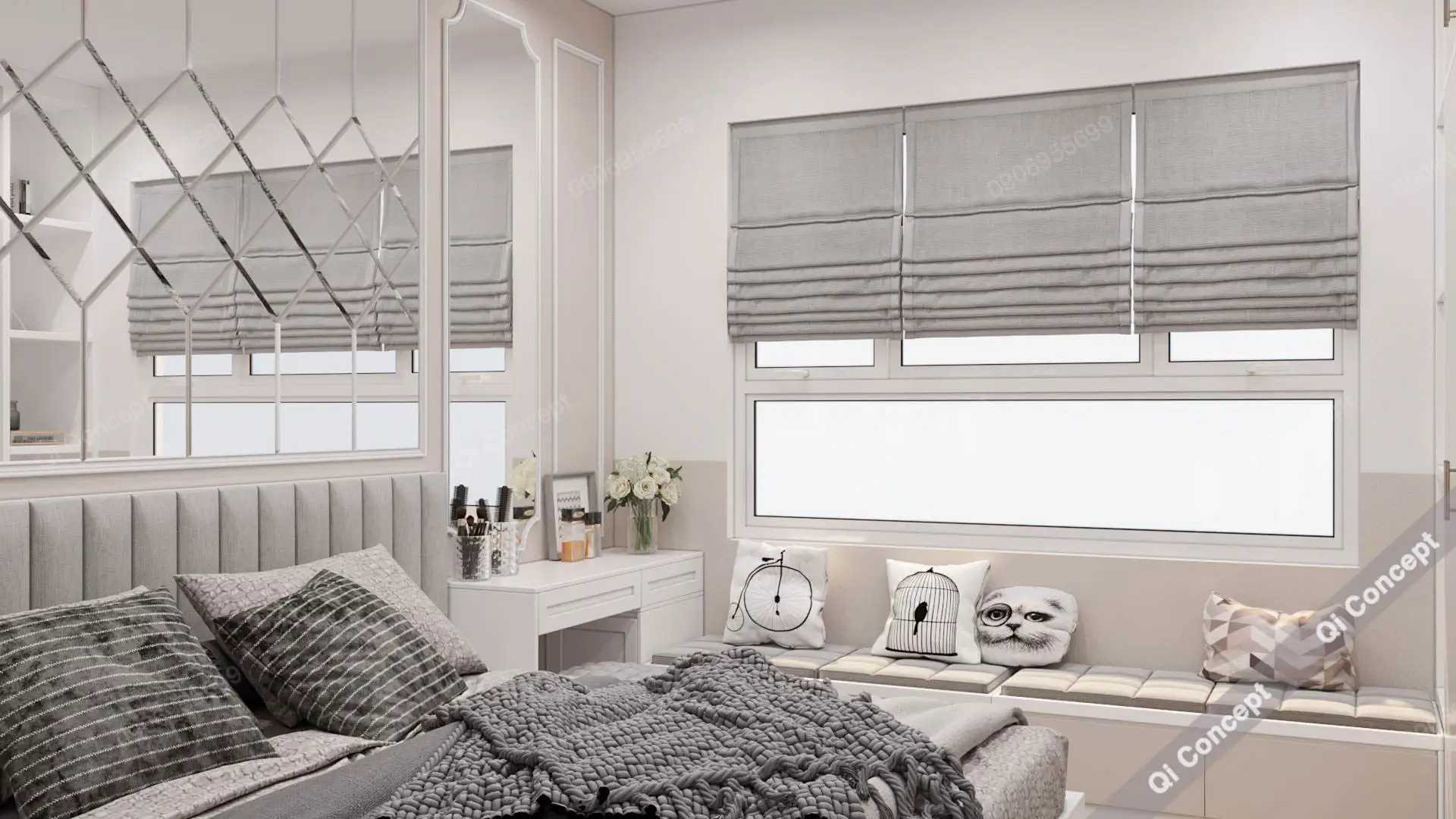 Thiết Kế Căn Hộ Saigon Mia Phong Cách Tân Cổ Điển