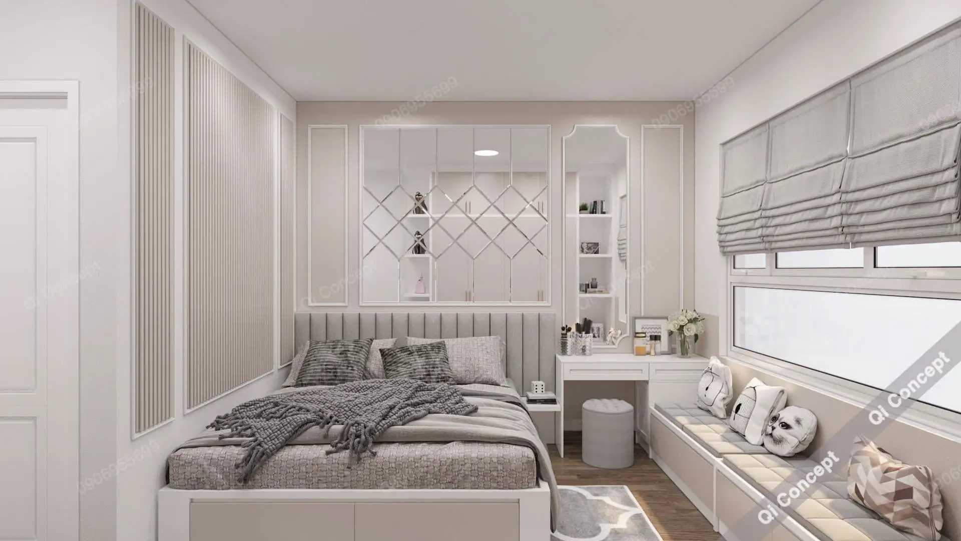 Thiết Kế Căn Hộ Saigon Mia Phong Cách Tân Cổ Điển