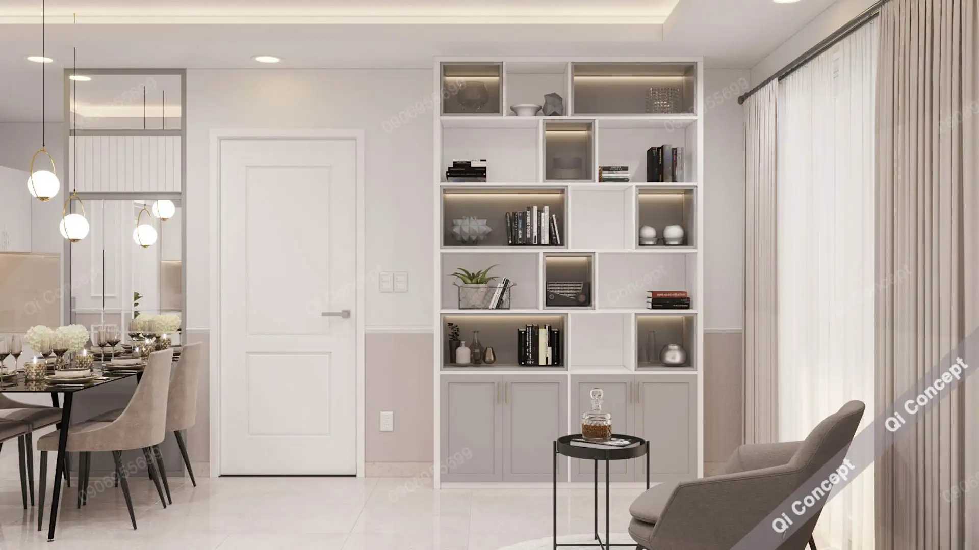 Thiết Kế Căn Hộ Saigon Mia Phong Cách Tân Cổ Điển