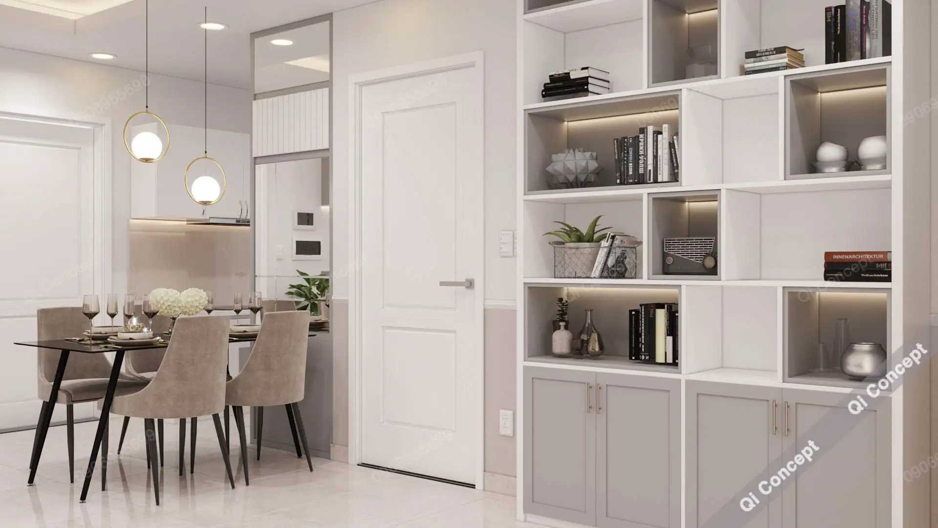 Thiết Kế Căn Hộ Saigon Mia Phong Cách Tân Cổ Điển