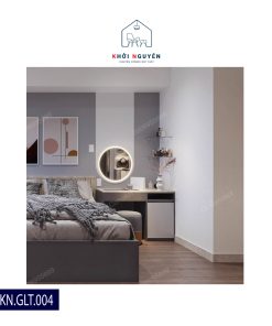 Gương LED Tròn Phun Cát Viền - Hắt Trước | KN.GLT.004