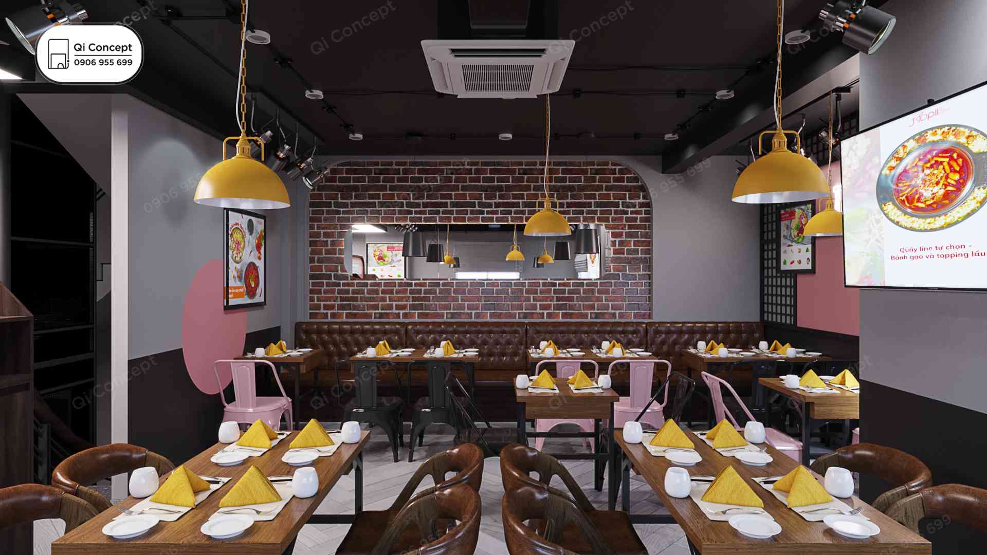 Báo Giá Thiết Kế Nhà Hàng Hàn Quốc Joopii Topokki