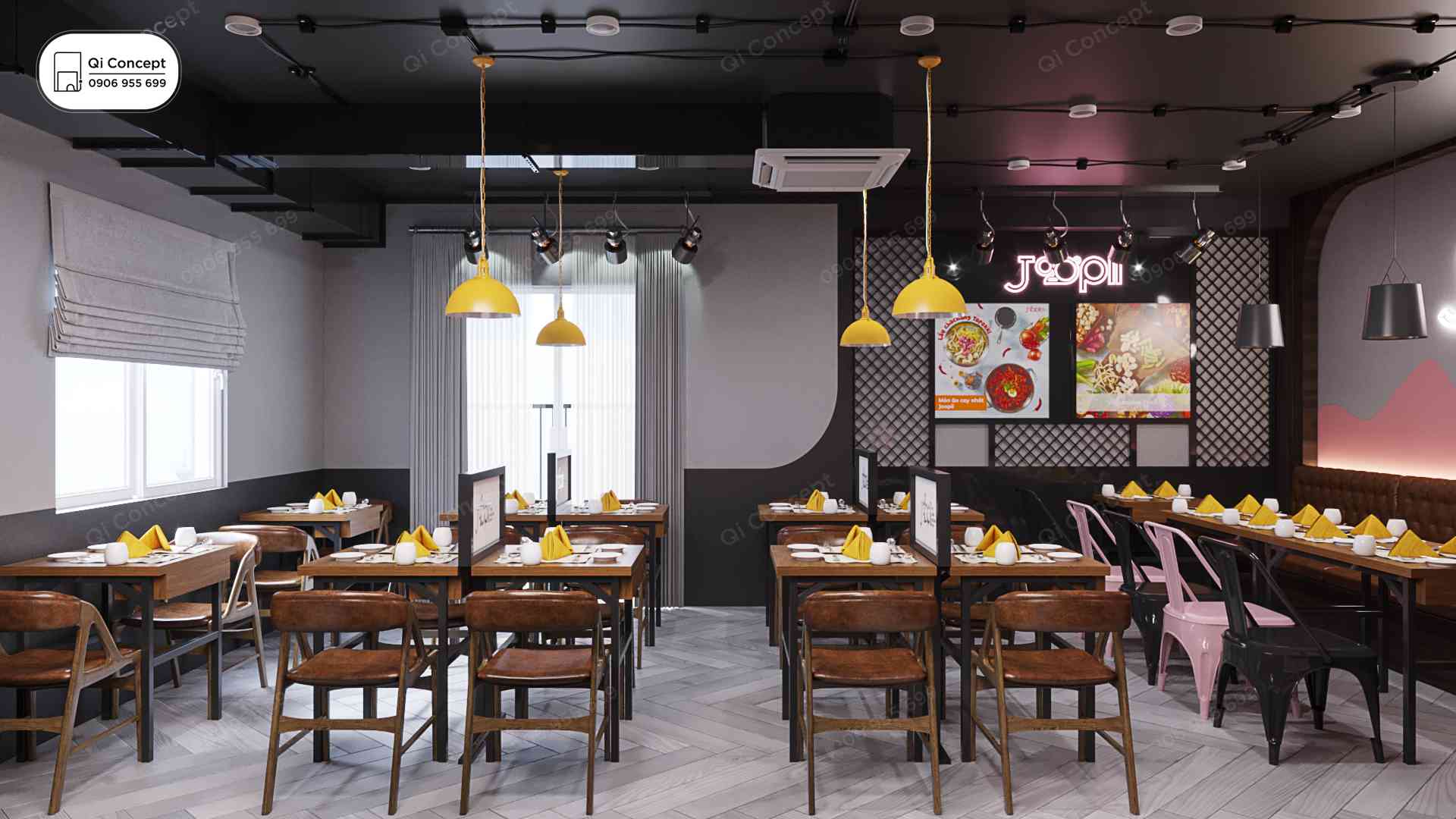 Báo Giá Thiết Kế Nhà Hàng Hàn Quốc Joopii Topokki