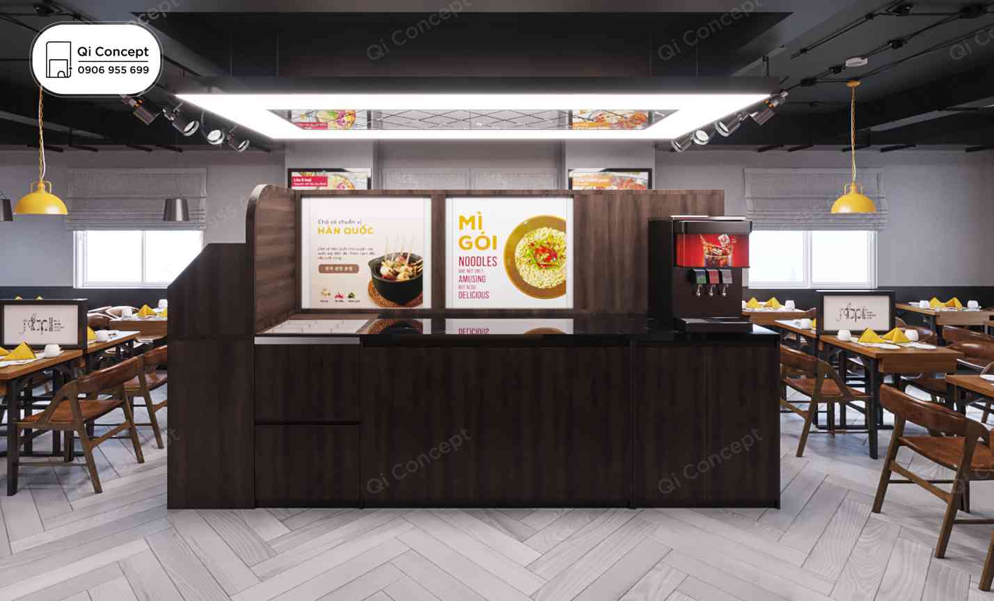 Báo Giá Thiết Kế Nhà Hàng Hàn Quốc Joopii Topokki