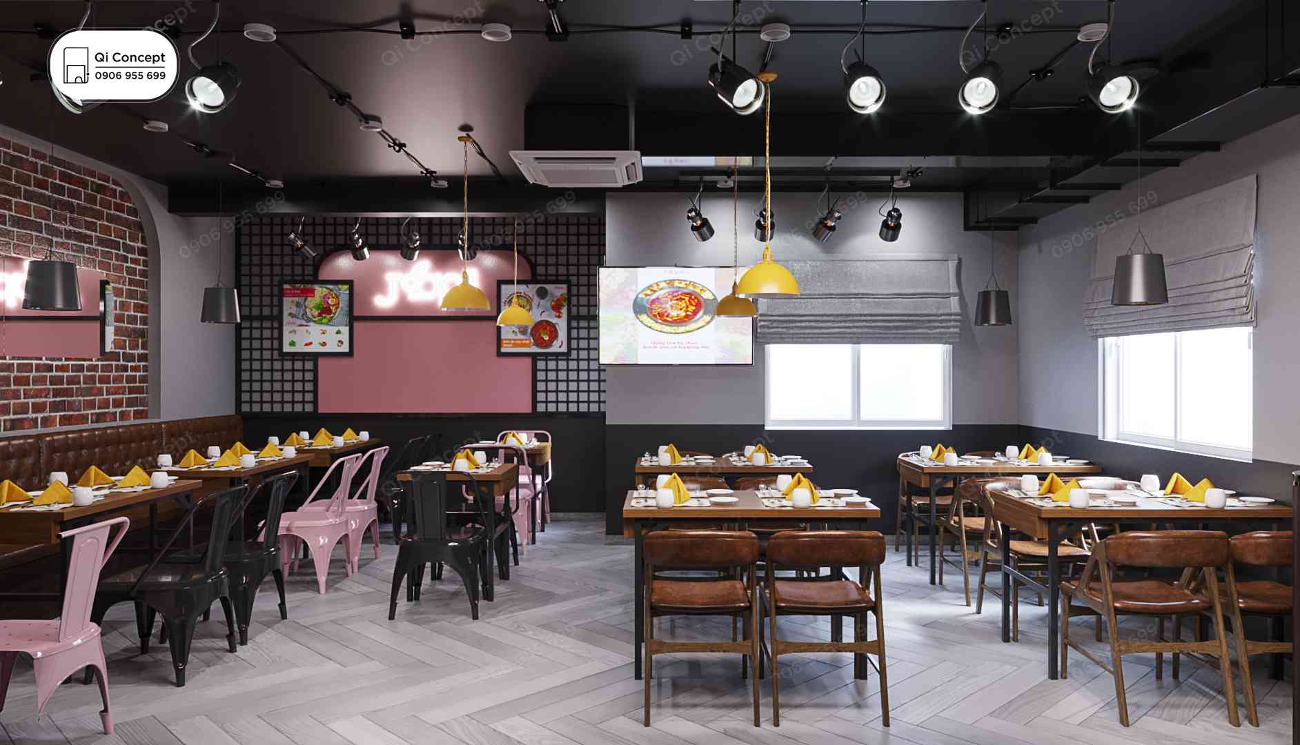 Báo Giá Thiết Kế Nhà Hàng Hàn Quốc Joopii Topokki