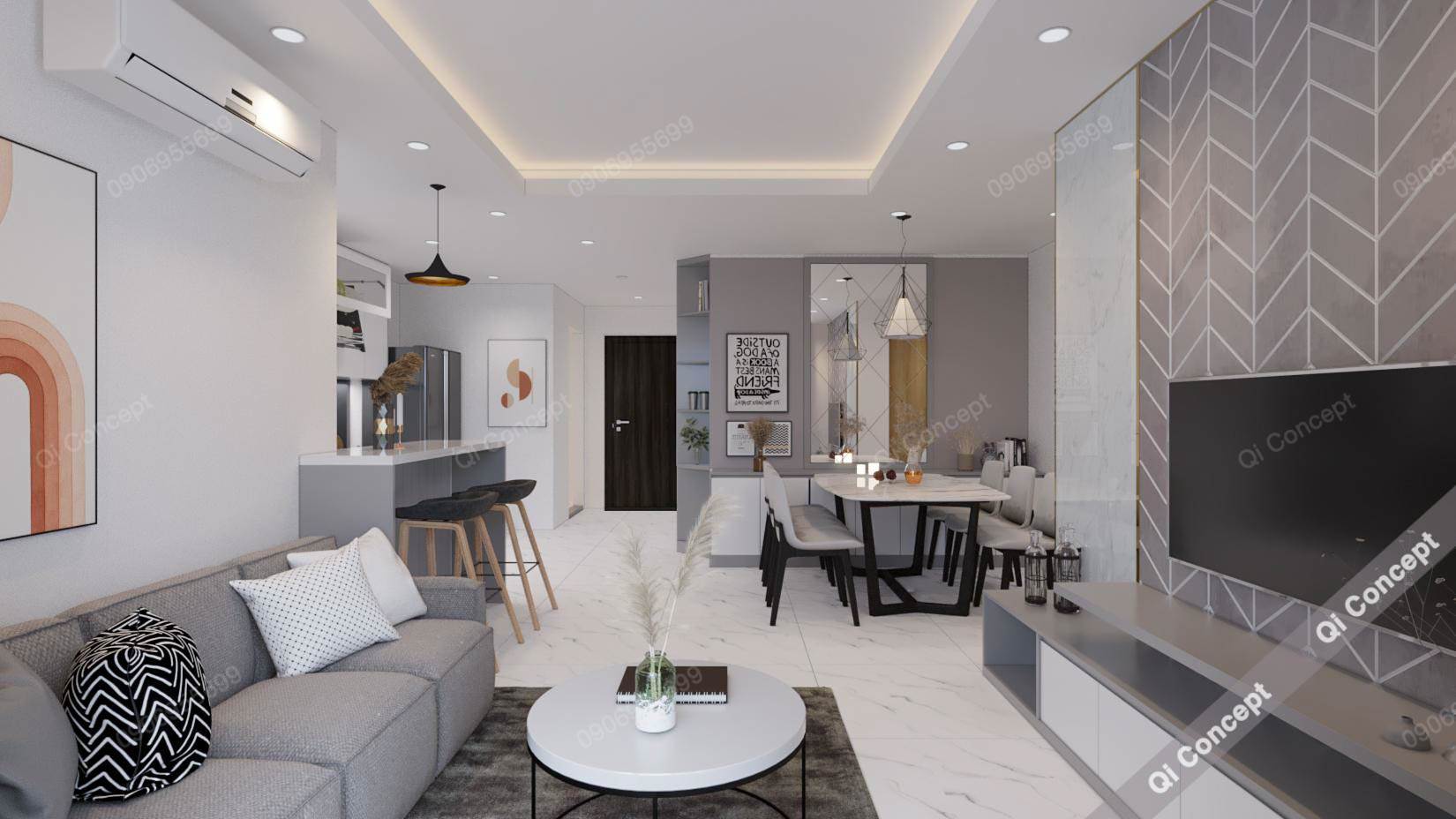 Báo Giá Thi Công Nội Thất Chung Cư Dự Án Precia Quận 2
