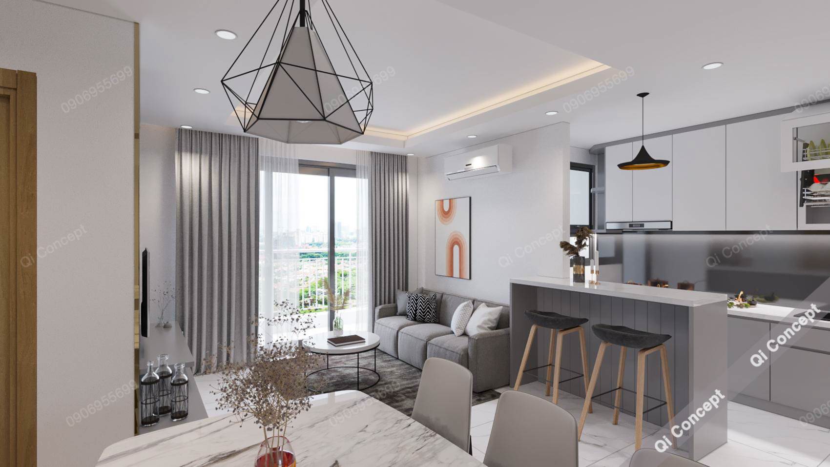 Báo Giá Thi Công Nội Thất Chung Cư Dự Án Precia Quận 2