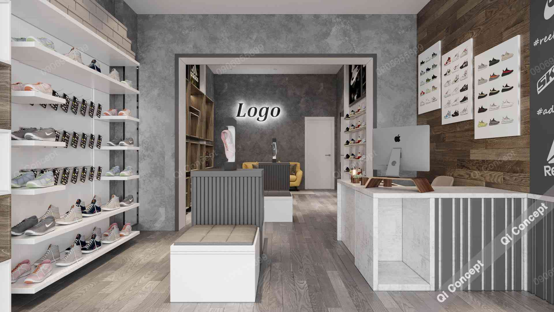 Báo Giá Thiết Kế Nội Thất Shop Giày Chi Phí Bao Nhiêu