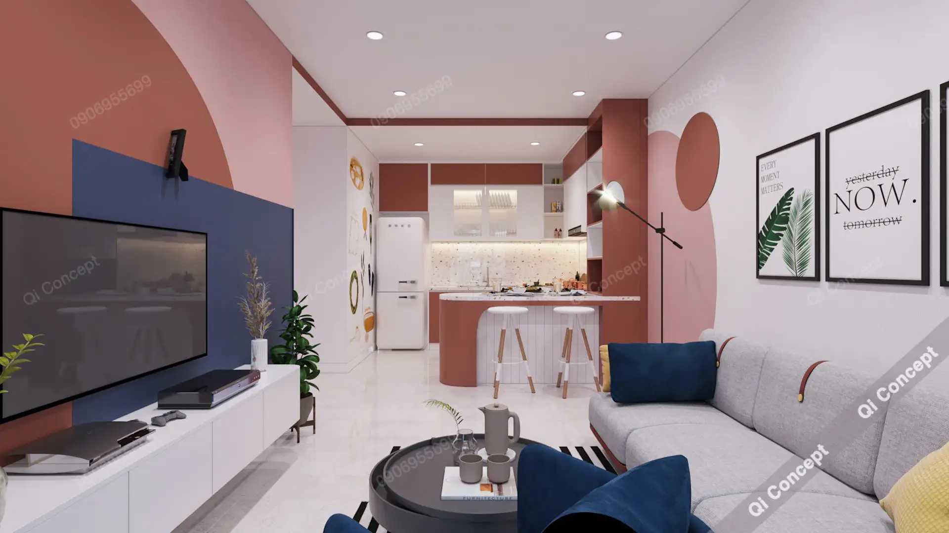Khám Phá Làn Gió Mới Trong Nhà Phong Cách Color Block