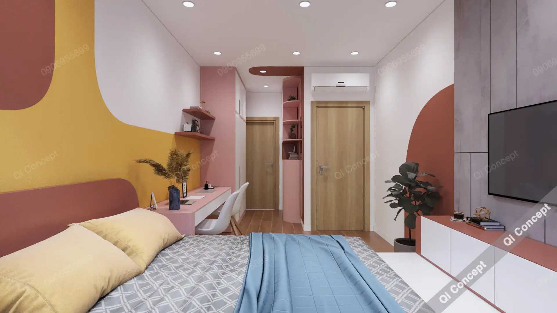 Khám Phá Làn Gió Mới Trong Nhà Phong Cách Color Block