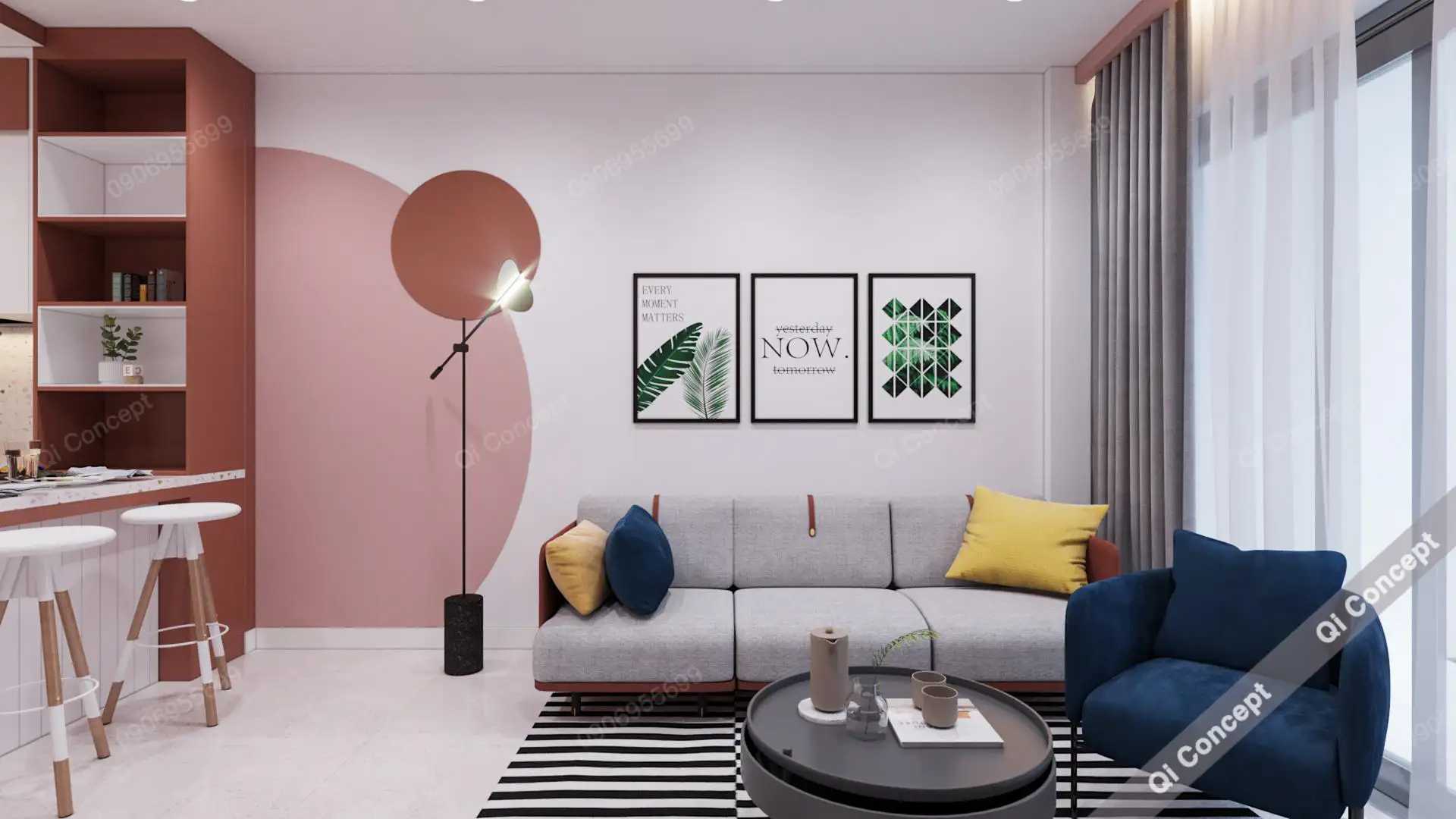Khám Phá Làn Gió Mới Trong Nhà Phong Cách Color Block