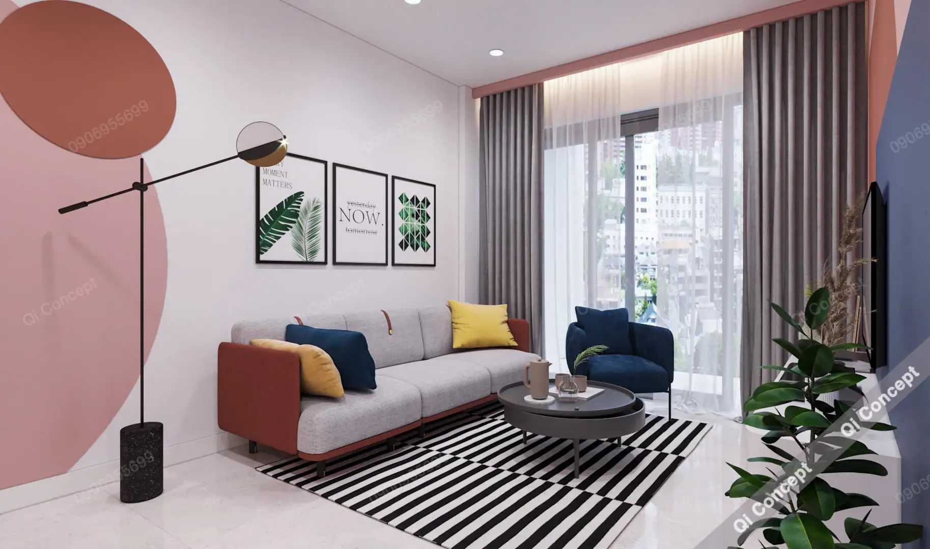 Khám Phá Làn Gió Mới Trong Nhà Phong Cách Color Block