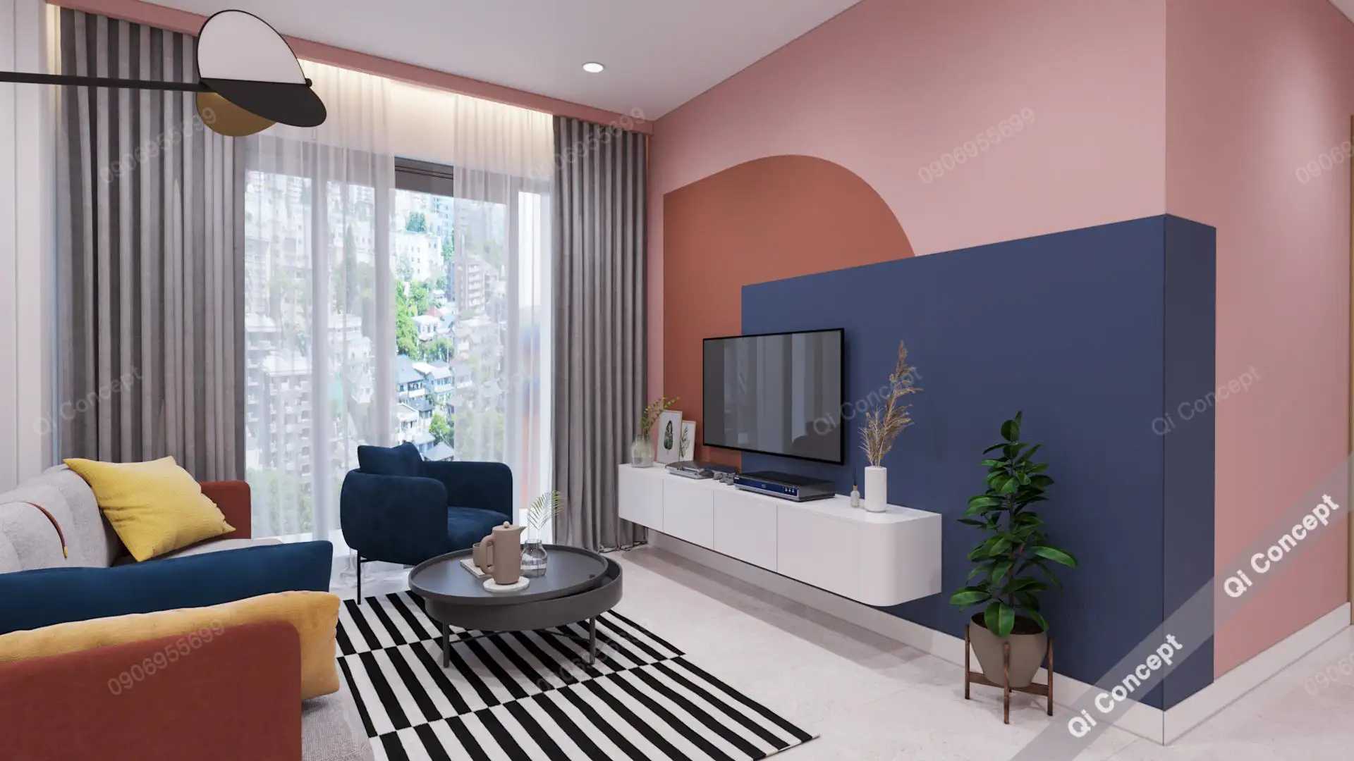 Khám Phá Làn Gió Mới Trong Nhà Phong Cách Color Block