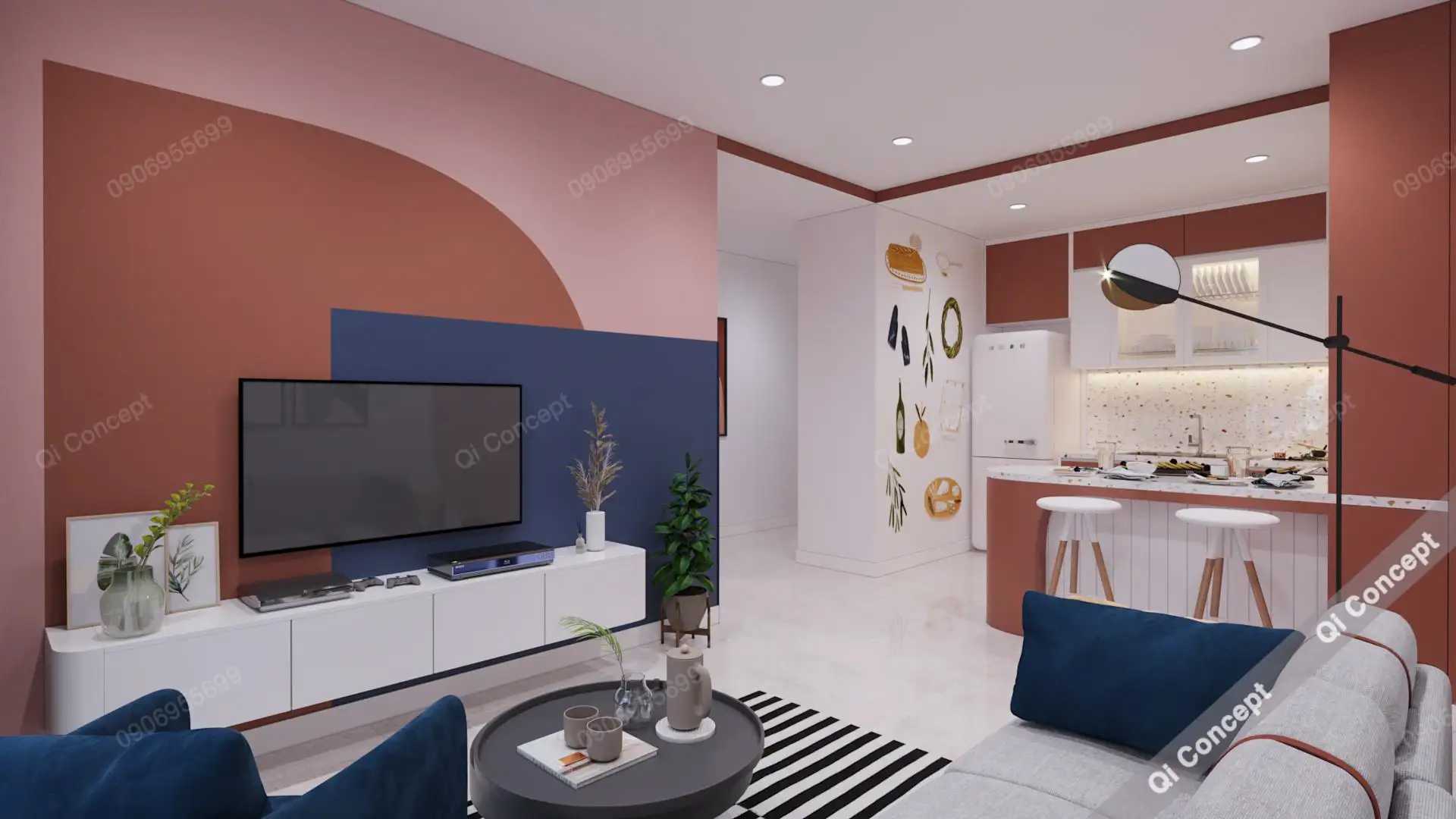 Khám Phá Làn Gió Mới Trong Nhà Phong Cách Color Block