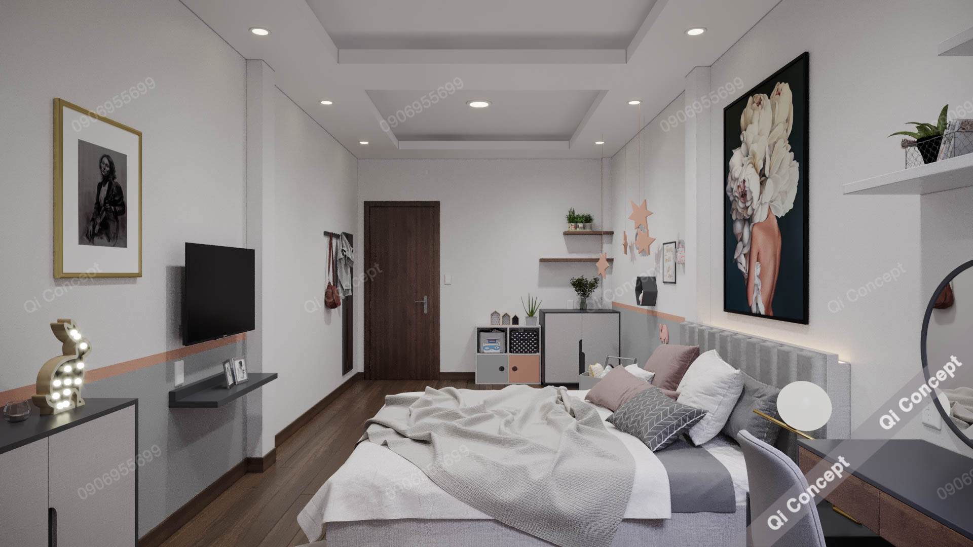 Không Gian Sống Tiện Nghi Bên Trong Thiết Kế Nhà Phố Theo Phong Cách Hiện Đại