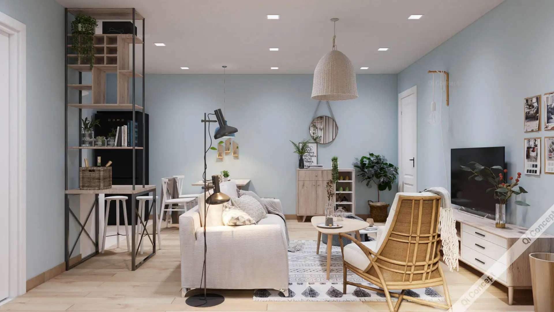 Căn Hộ The Tresor Phong Cách Thiết Kế Nội Thất Tropical Được Yêu Thích Nhất