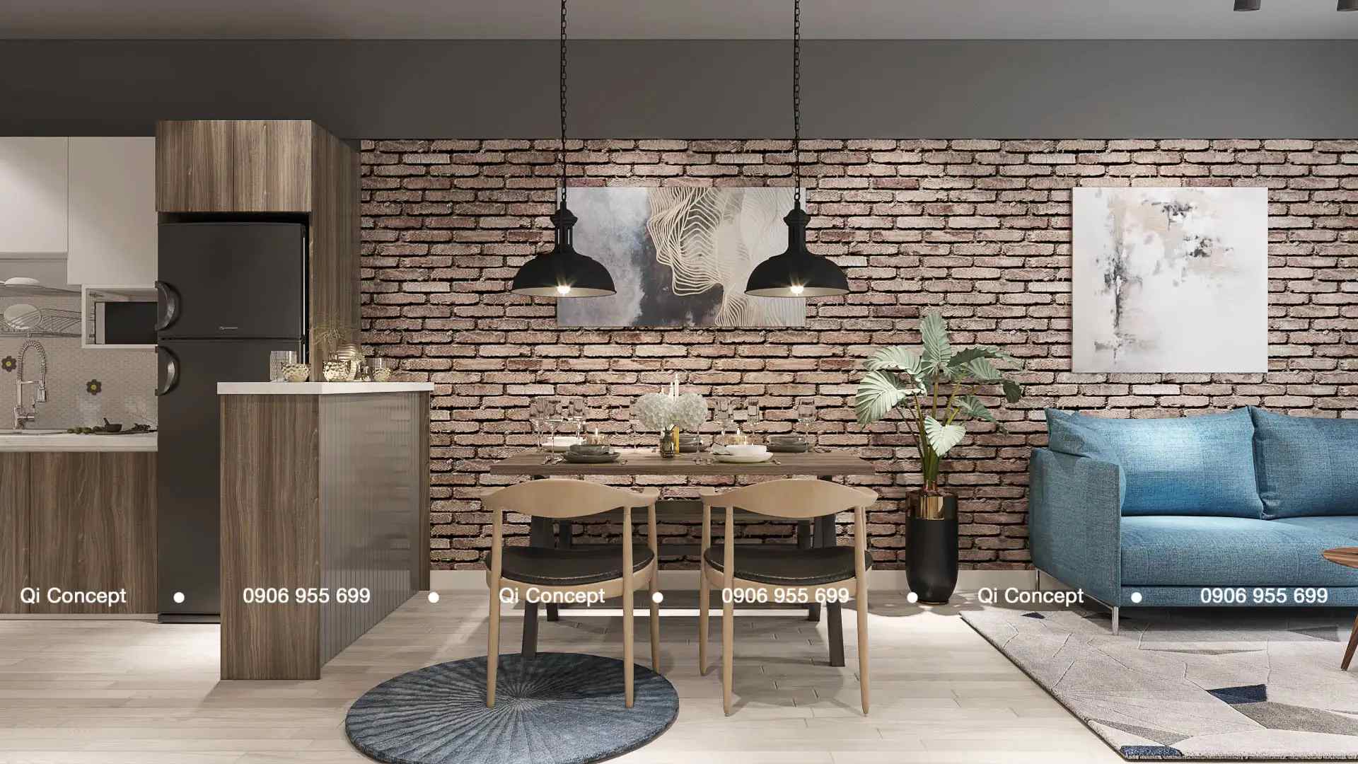 Ngắm Nhìn Thiết Kế Căn Hộ Prosper Plaza Phong Cách Thiết Kế Công Nghiệp