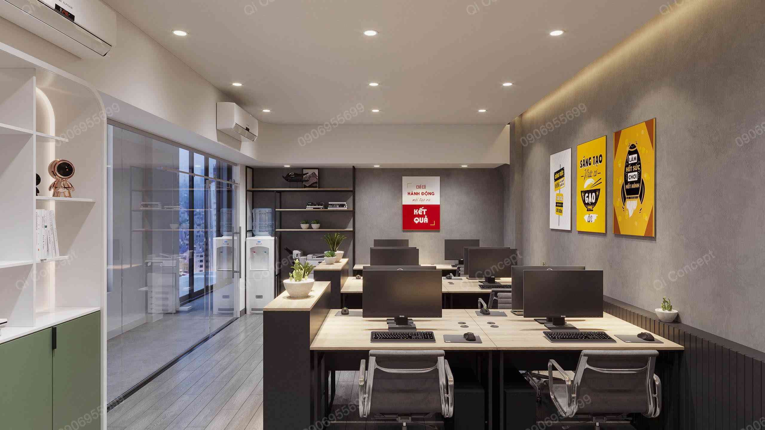 Phong Cách Thiết Kế Văn Phòng Hiện Đại Kết Hợp Nhà Ở Tại Long An