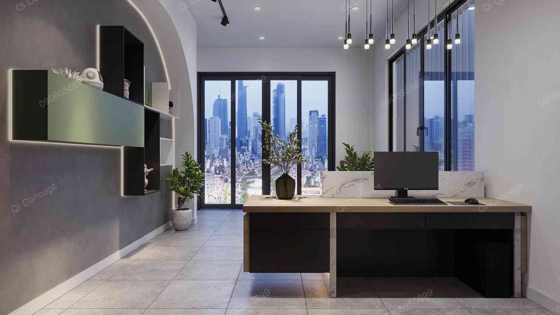 Phong Cách Thiết Kế Văn Phòng Hiện Đại Kết Hợp Nhà Ở Tại Long An