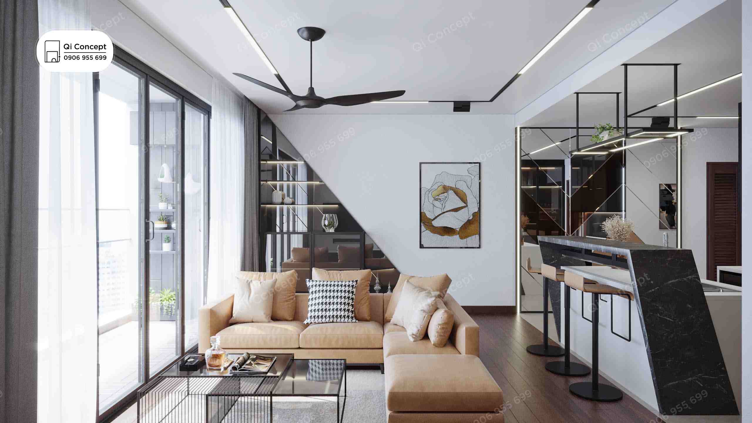 Siêu Phẩm 15 Tỷ Đồng Thiết Kế Nội Thất Căn Hộ 3PN Chung Cư D’ Edge Thảo Điền