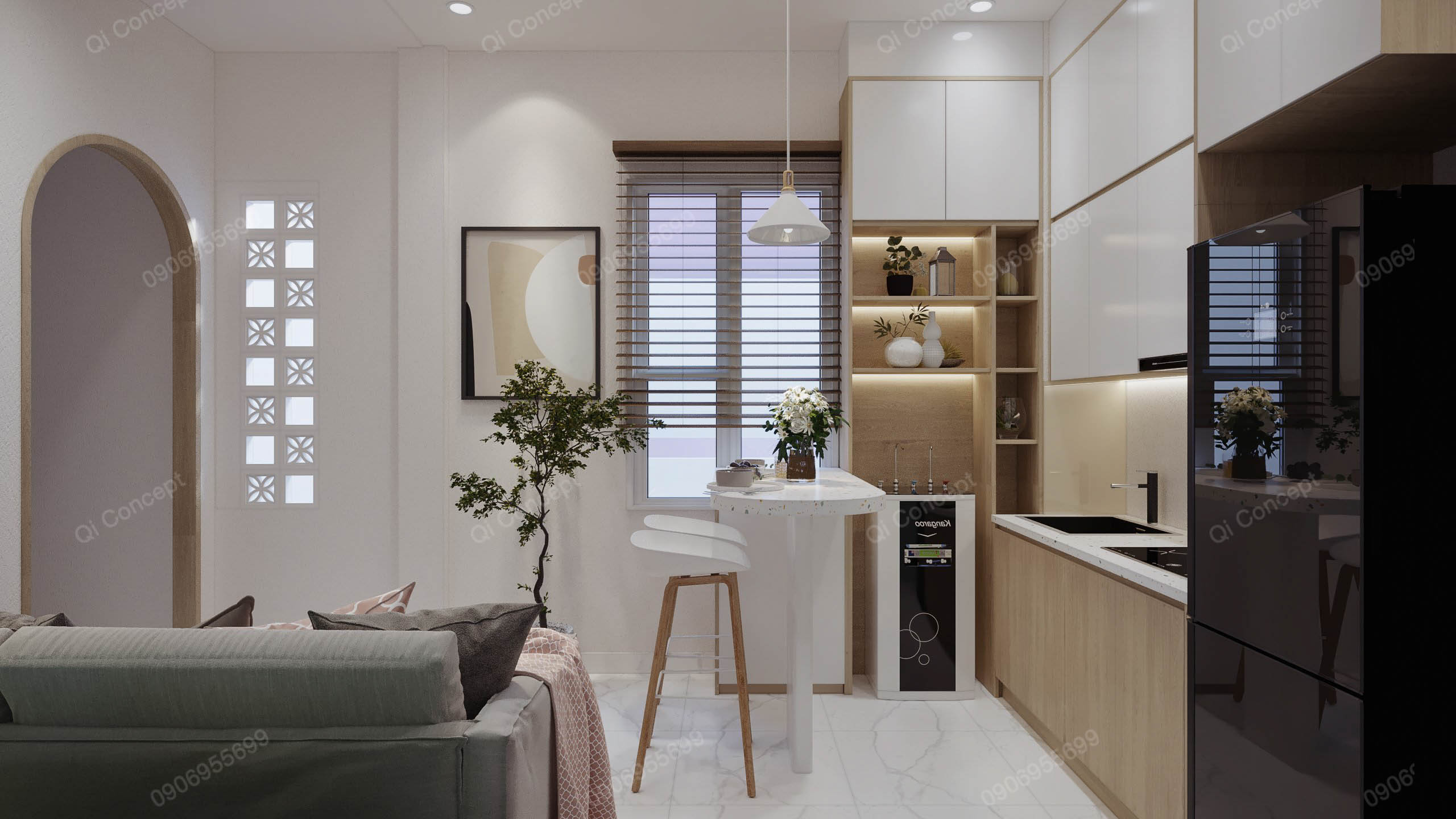 Không gian căn bếp ấn tượng