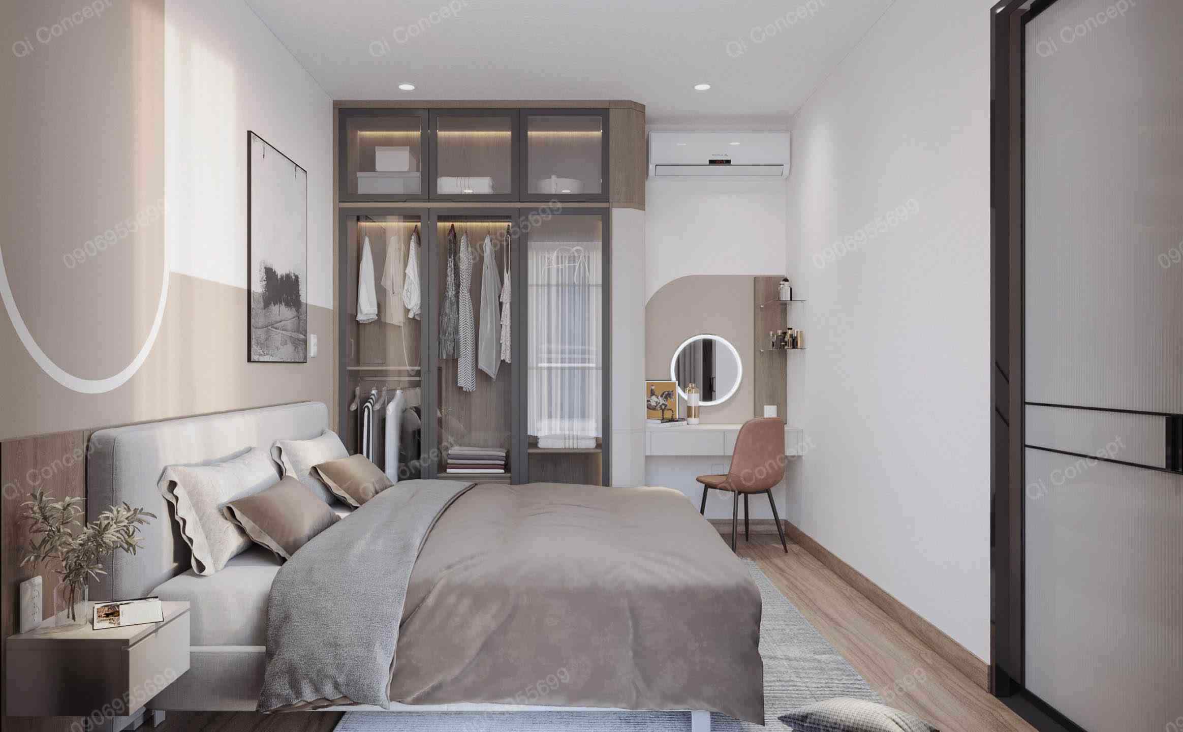 Thiết Kế Nội Thất Căn Hộ Quận 2 The Sun Avenue Phong Cách Tân Cổ Điển Hiện Đại