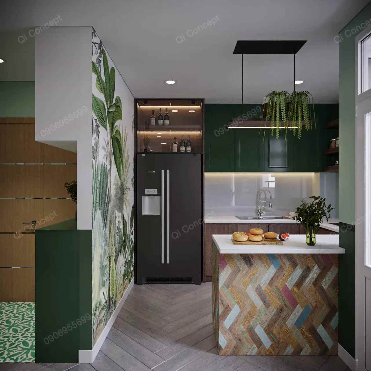 Không Gian Xanh Mát Nhờ Phong Cách Thiết Kế Nội Thất Nhiệt Đới