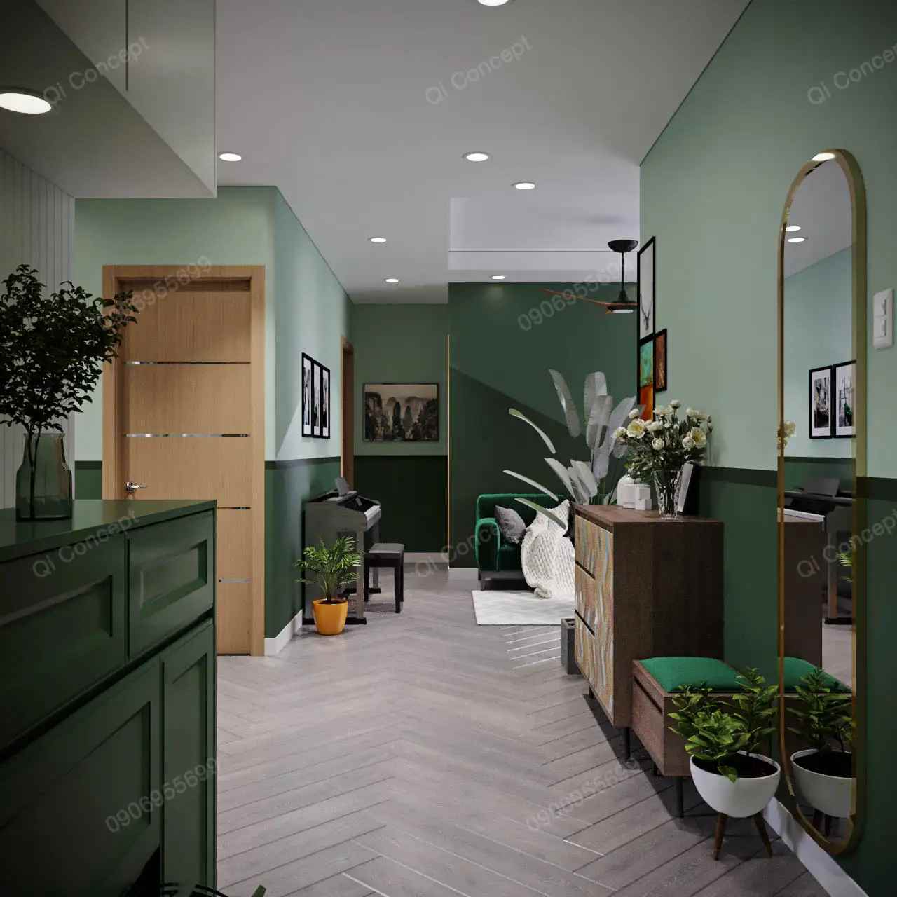 Không Gian Xanh Mát Nhờ Phong Cách Thiết Kế Nội Thất Nhiệt Đới