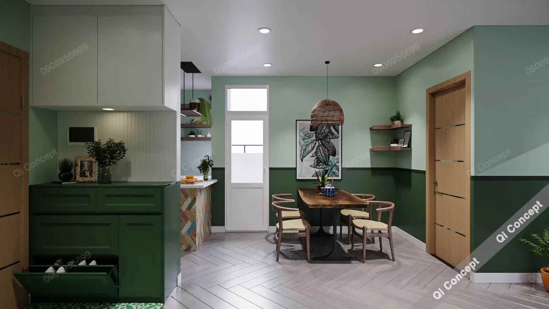 Không Gian Xanh Mát Nhờ Phong Cách Thiết Kế Nội Thất Nhiệt Đới