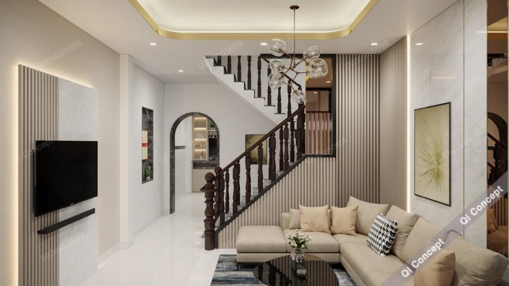 Thiết Kế Nội Thất Nhà Phố Bình Tân Phong Cách Tân Cổ Điển