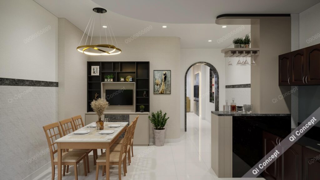 Thiết Kế Nội Thất Nhà Phố Bình Tân Phong Cách Tân Cổ Điển