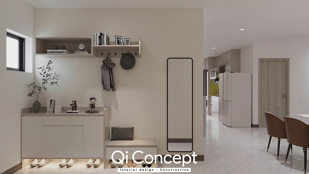 Khu vực sảnh đón căn hộ The River Thủ Thiêm