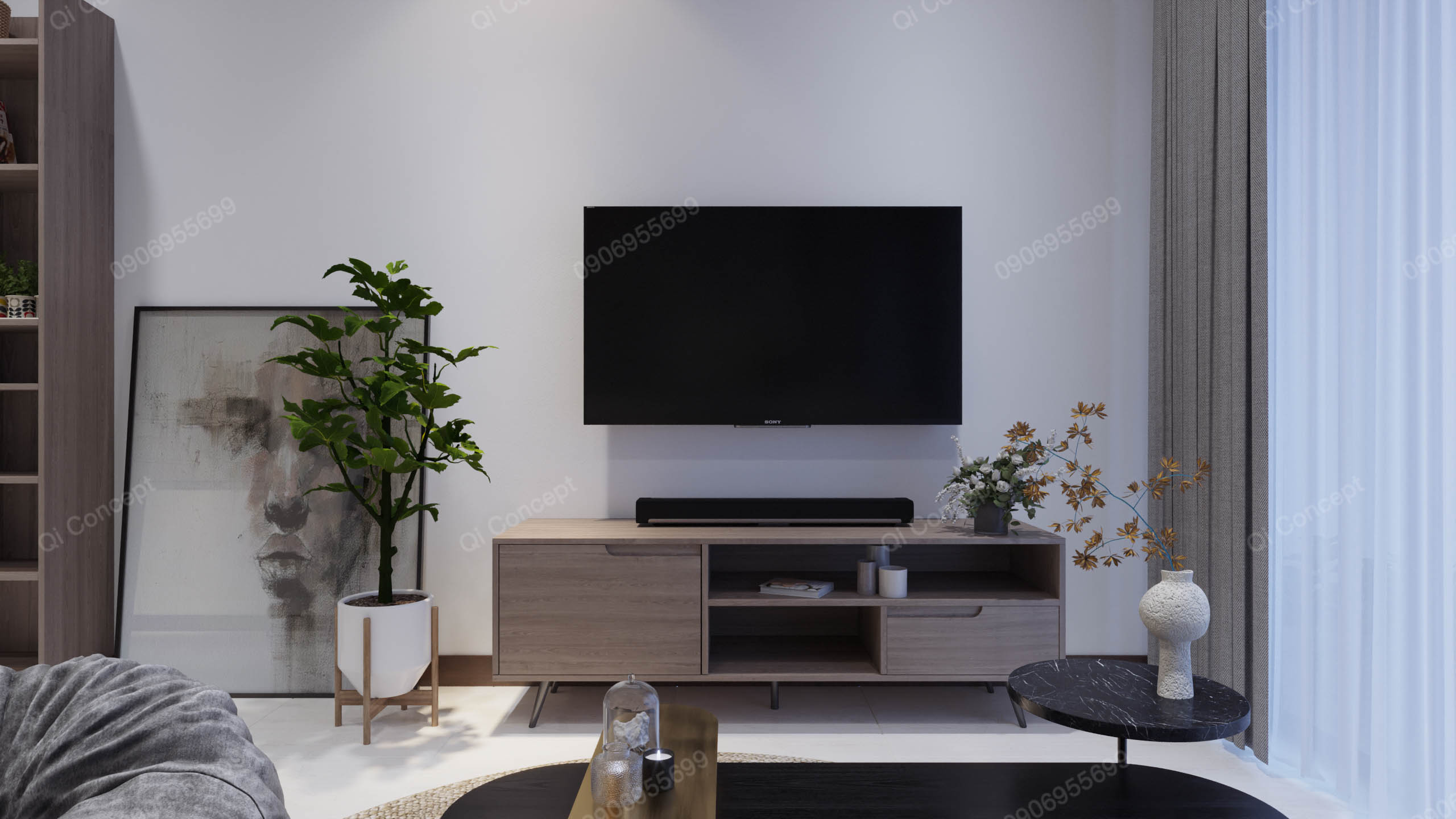 Hơi thở hiện đại trong không gian phòng khách