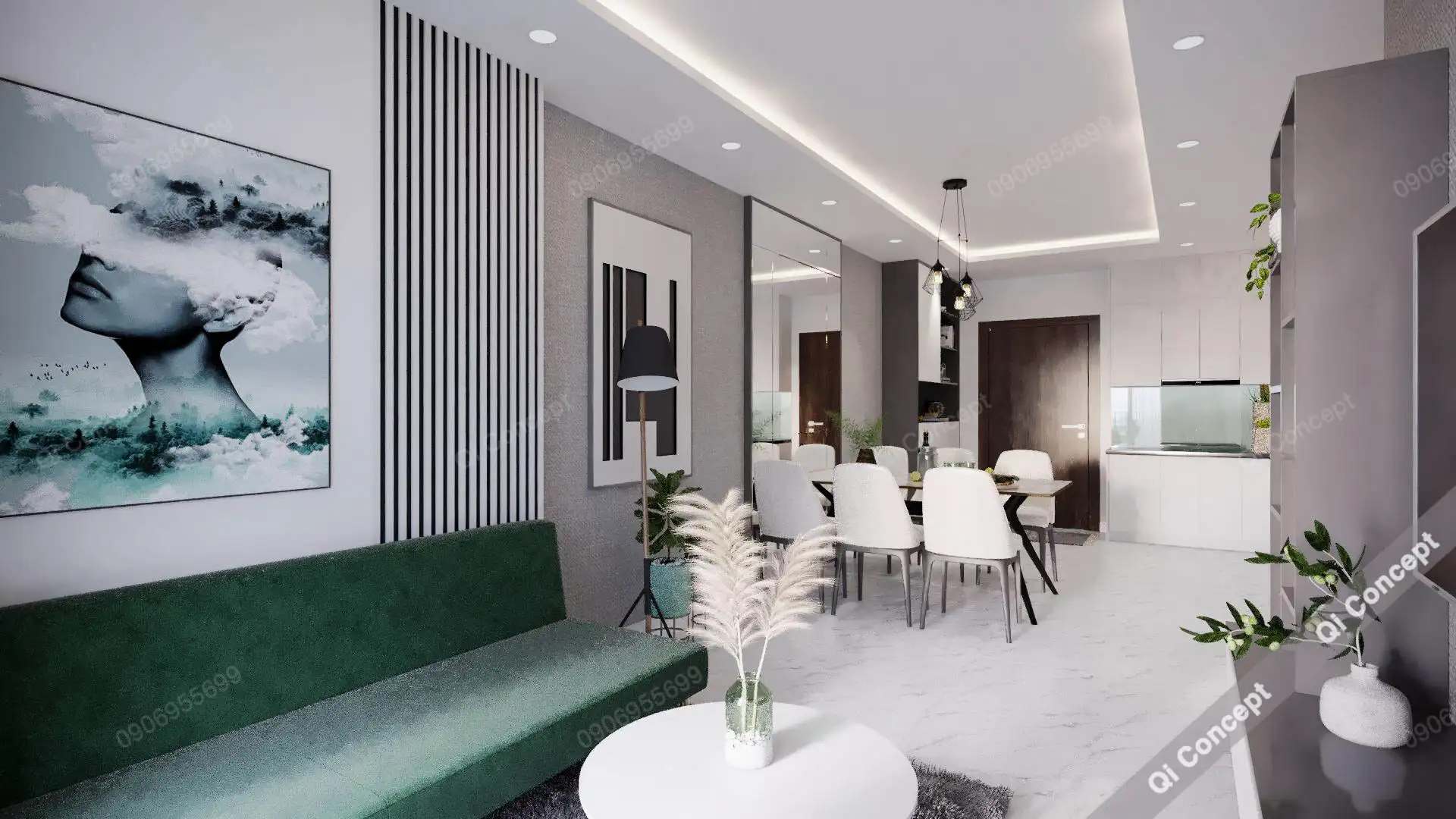 Thiết Kế Nội Thất Bình Thạnh Căn Hộ Chung Cư Richmond 3 Phòng Ngủ