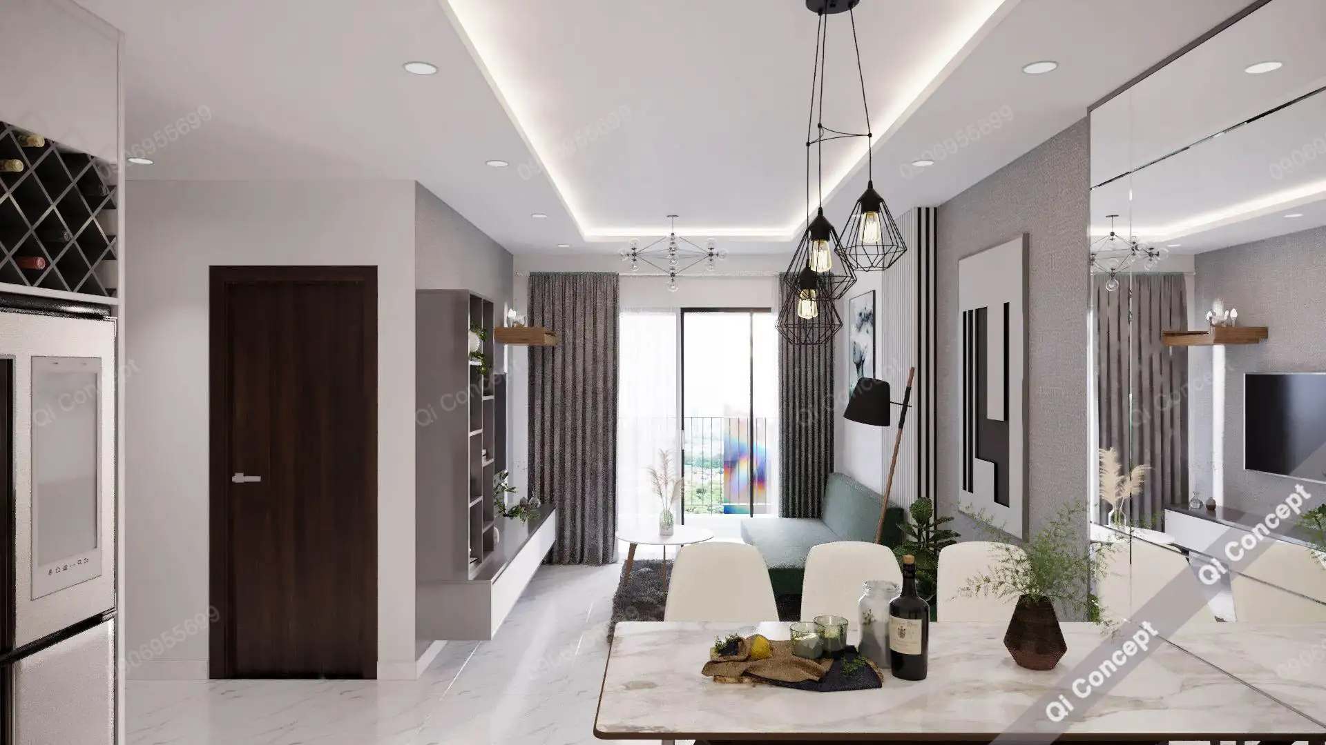 Thiết Kế Nội Thất Bình Thạnh Căn Hộ Chung Cư Richmond 3 Phòng Ngủ