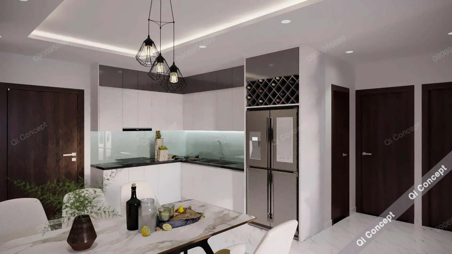 Thiết Kế Nội Thất Bình Thạnh Căn Hộ Chung Cư Richmond 3 Phòng Ngủ