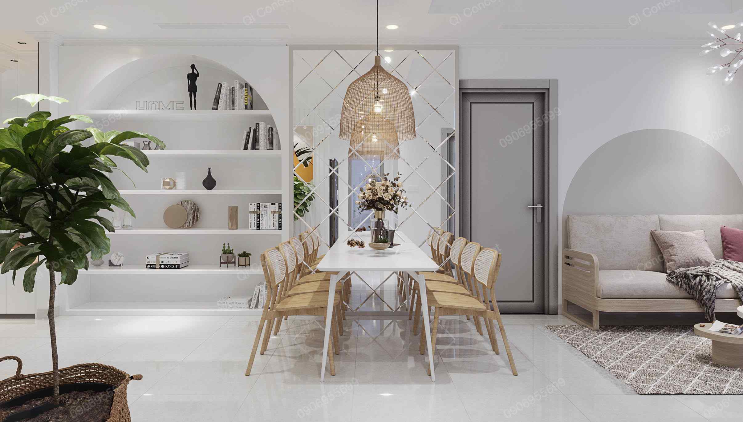 Thiết Kế Nội Thất Vinhomes Central Park Căn Hộ 3 Phòng Ngủ