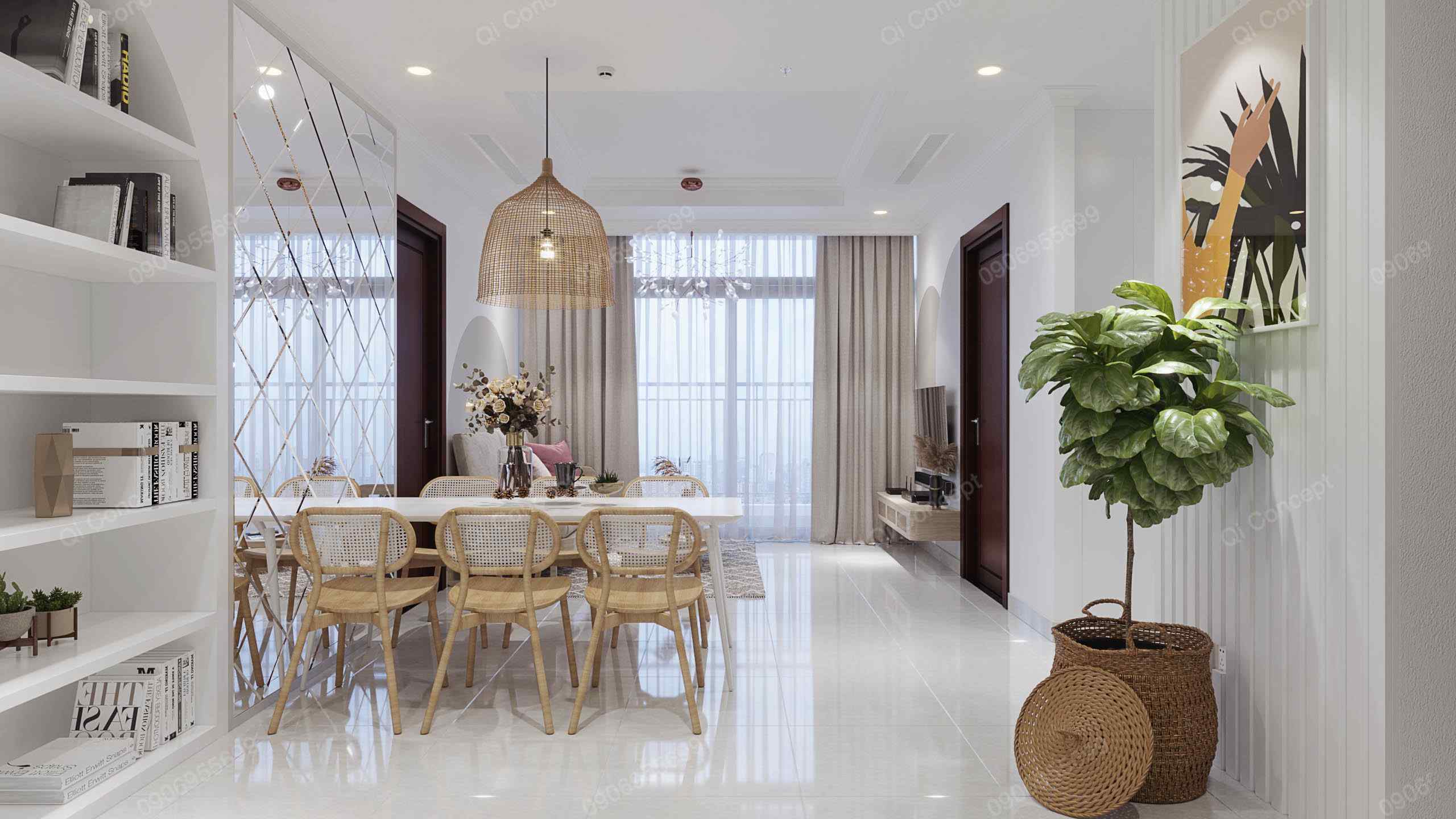 Thiết Kế Nội Thất Vinhomes Central Park Căn Hộ 3 Phòng Ngủ