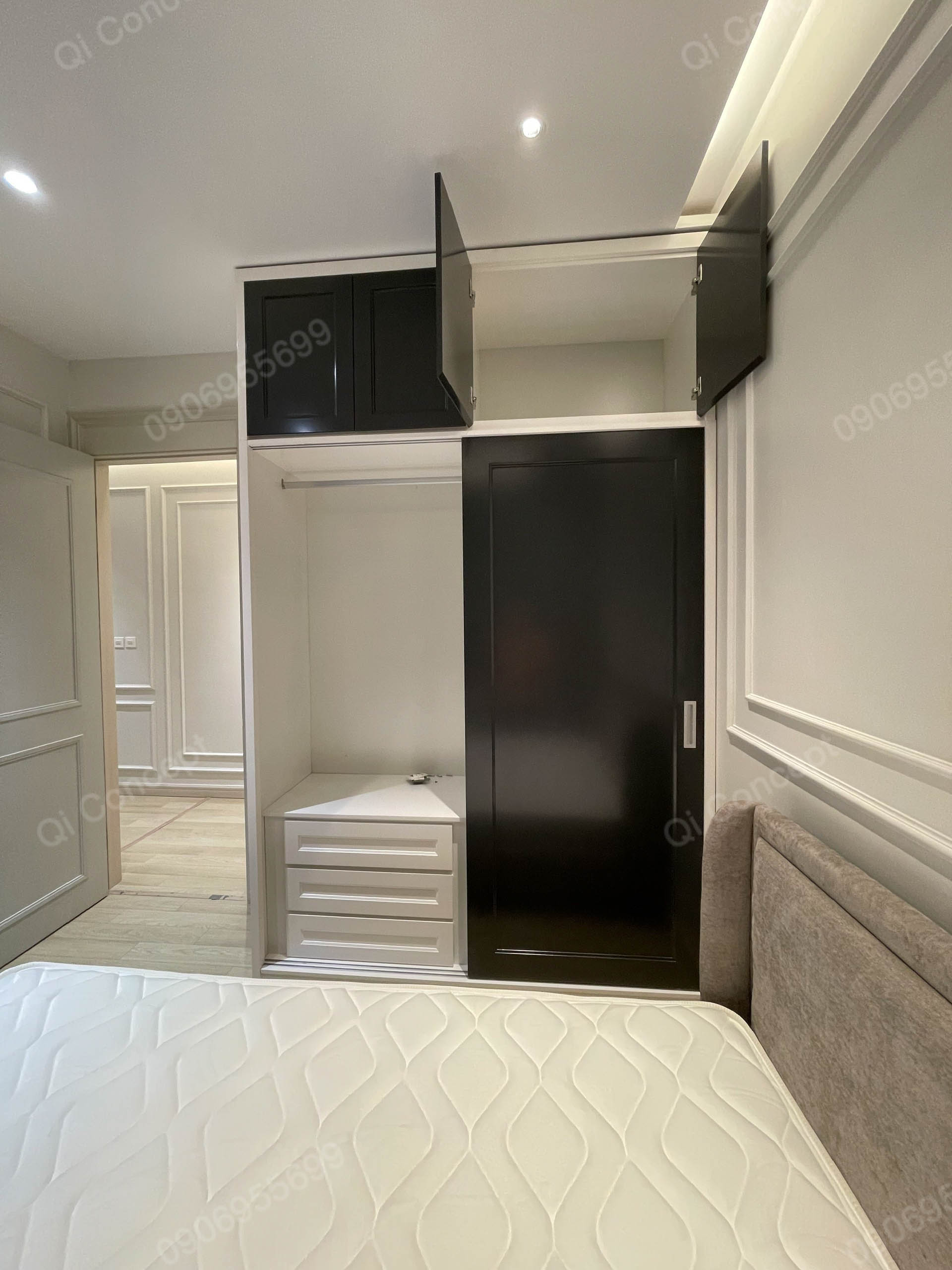 Thực tế thi công nội thất phòng ngủ phụ căn hộ Tân Cổ Điển Thực tế thi công nội thất phòng ngủ phụ căn hộ Tân Cổ Điển