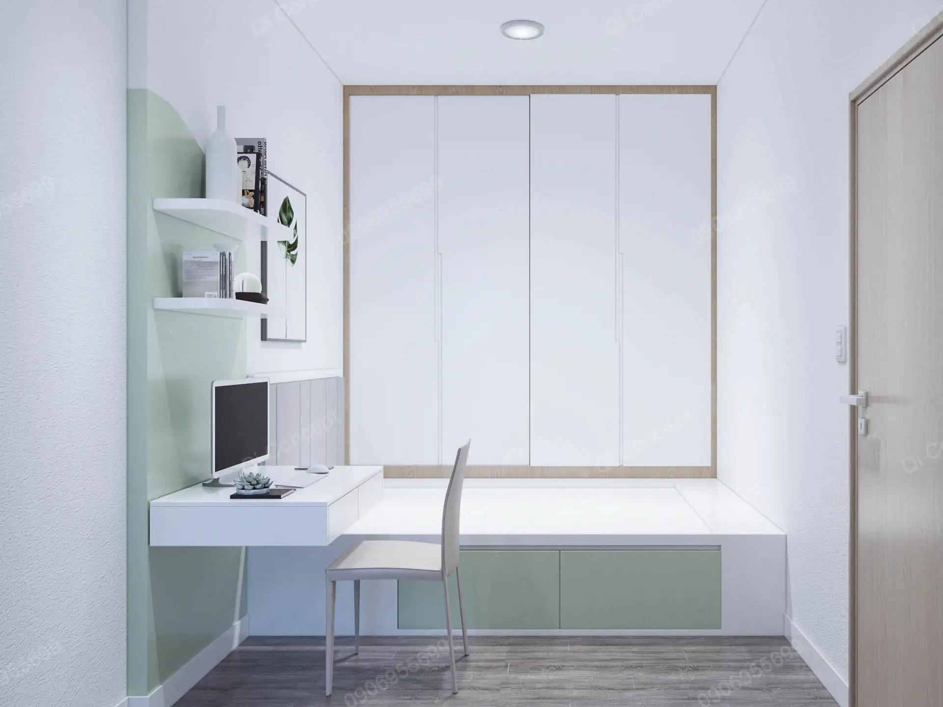 Thiết Kế Nội Thất Căn Hộ Quận 12 Picity High Park Tone Xanh Tươi Mát