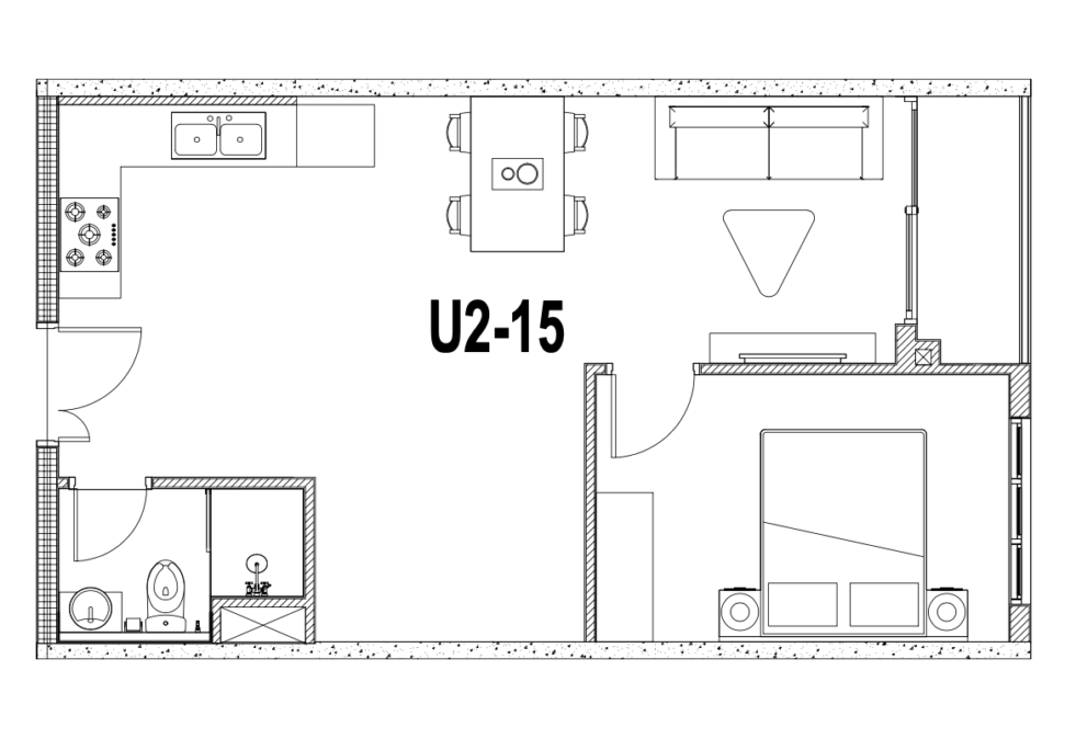 Bản thiết kế autocad của mặt bằng căn hộ