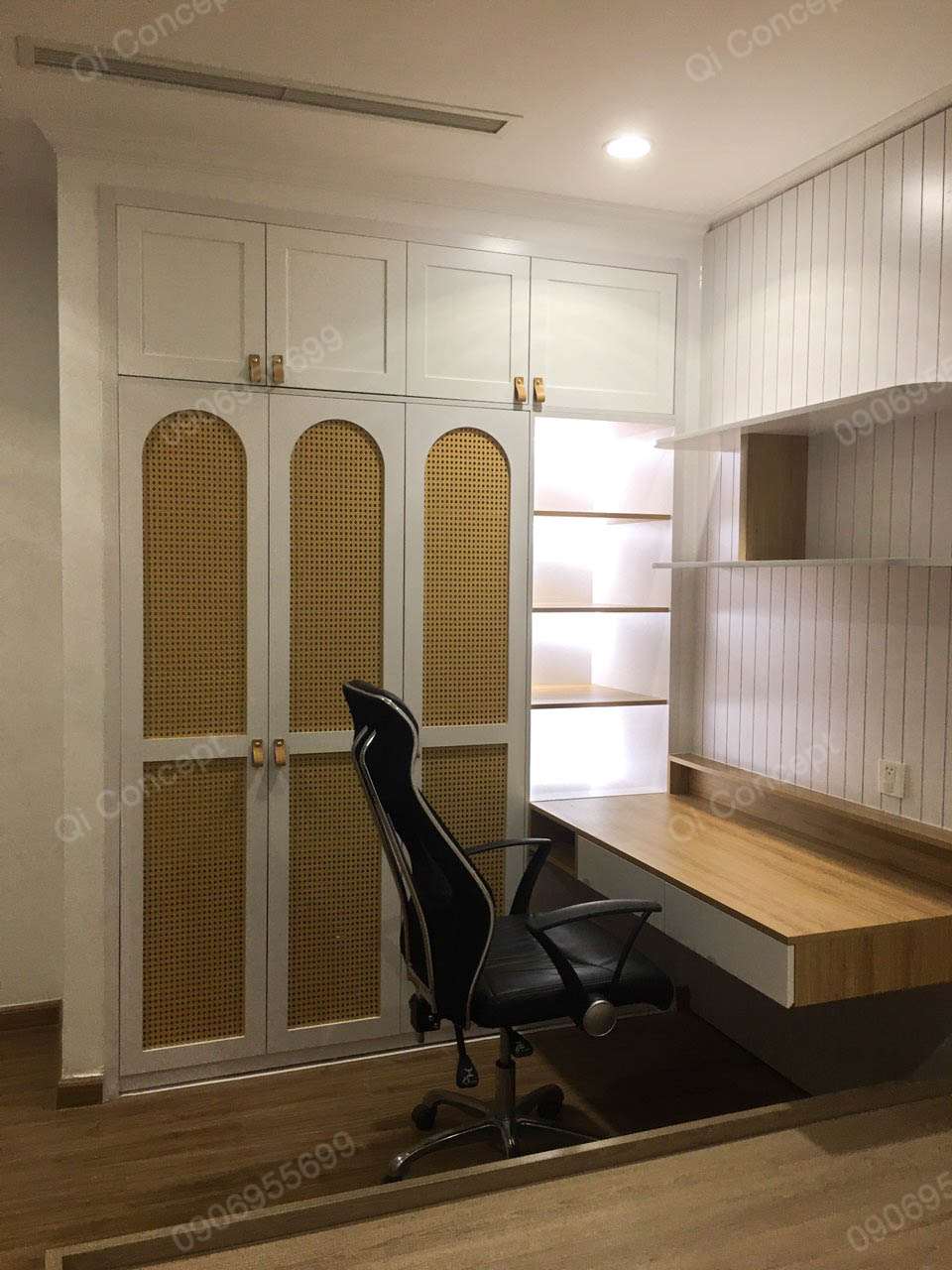 Không gian nội thất phòng ngủ 2 chung cư Vinhomes