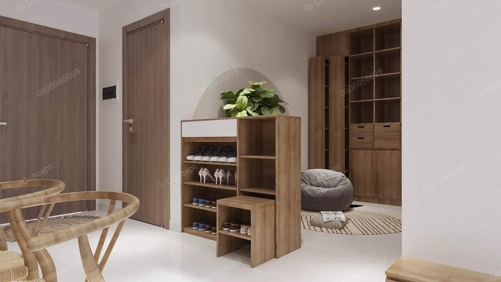 Thiết Kế Nội Thất Căn Hộ Japandi Tòa Origami - Vinhomes Grand Park