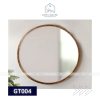 GƯƠNG TRÒN VIỀN GỖ SỒI KHÔNG LED