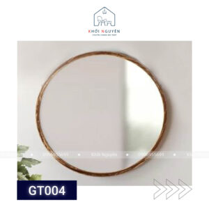 GƯƠNG TRÒN VIỀN GỖ SỒI KHÔNG LED